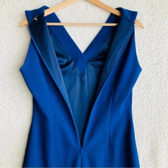 elie tahari Women's navy sleeveless bodycon sheath mini dress, Sz 2 - Picture 15 of 16